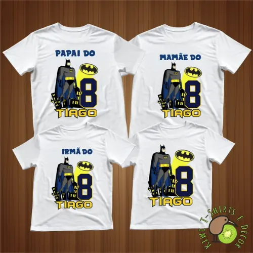 Camisetas Personalizadas Batman Gola Punho 100% Poliéster