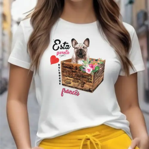 Camiseta Buldogue Francês Feminina