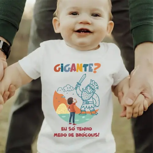 Camiseta Infantil Gospel Cristã Gigante Poliéster Premium