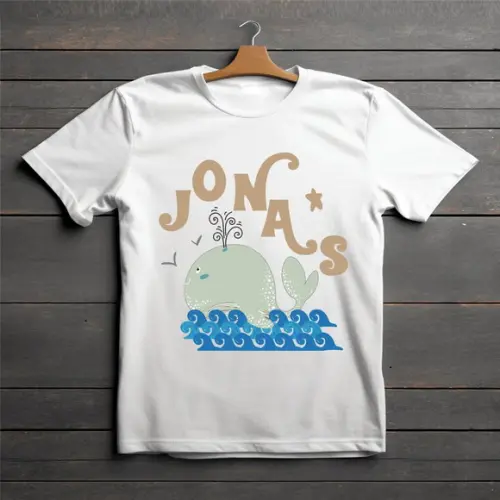 Camiseta Infantil Cristã Evangélica Gospel Jonas Poliéster