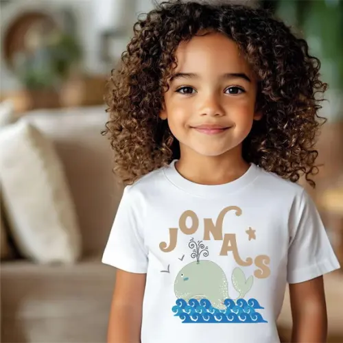 Camiseta Infantil Evangélica Gospel Jonas Poliéster Premium