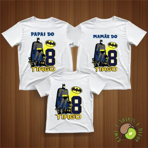 Camisetas Personalizadas Batman Gola Punho 100% Poliéster