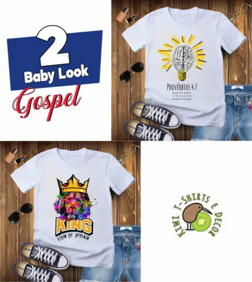 Camiseta Feminina Kit com 2