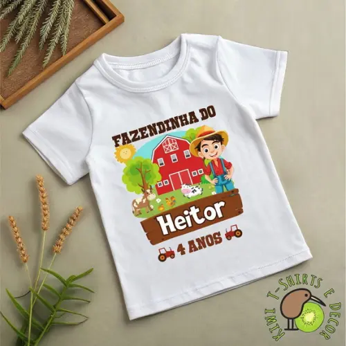 Camiseta Infantil Fazendinha