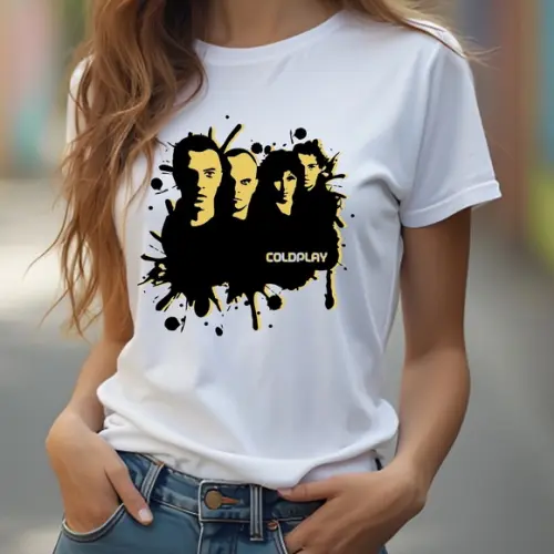 Camiseta Coldplay Rock Música