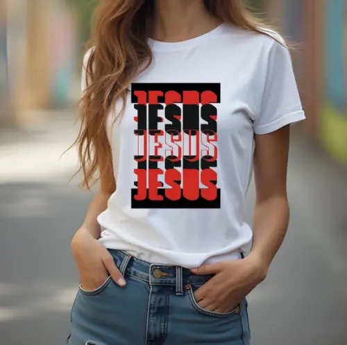 Camiseta Feminina Baby Look Jesus