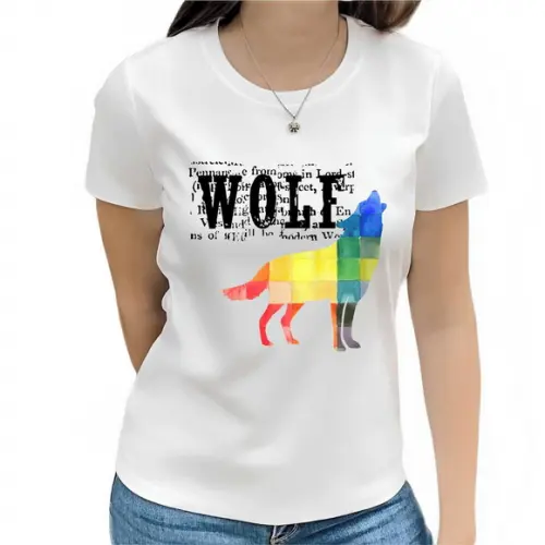 Camiseta Loba Feminina Básica Wolf