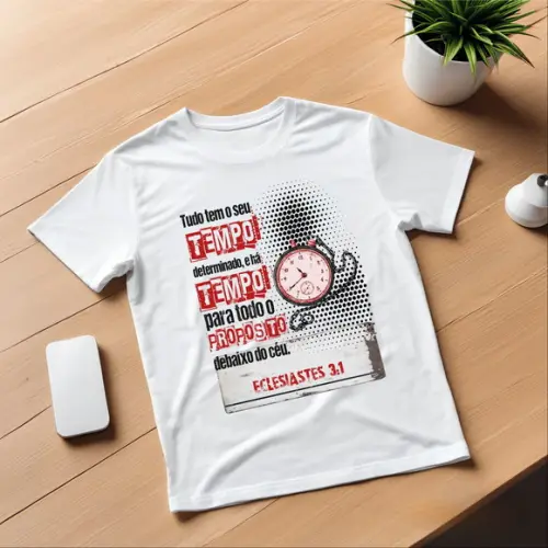 Camiseta Evangélica Eclesiastes Gospel Cristã Gola Redonda