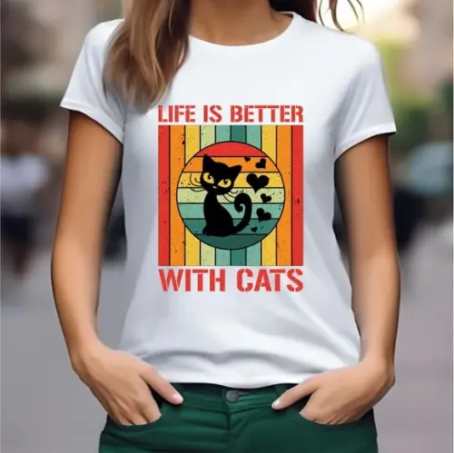 Camiseta Gato Gata Gatos