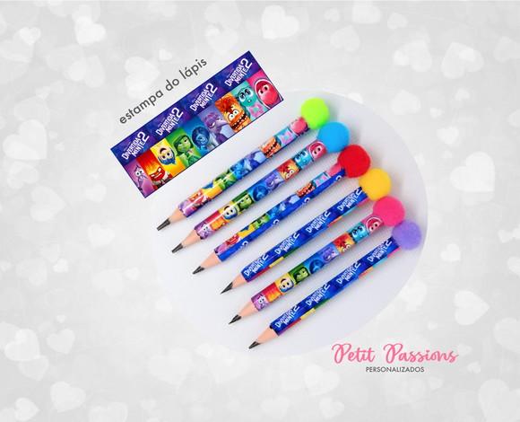 Bloquinho e Mini Lápis Pompom - Divertidamente