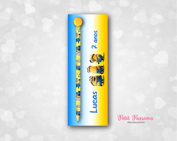 Card com Lápis Minions - Pompom