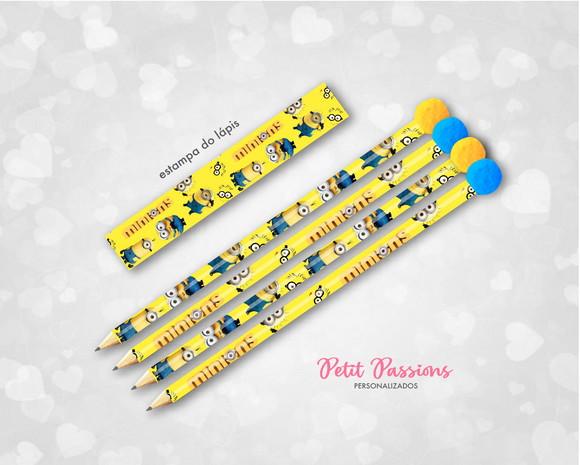 Card com Lápis Minions - Pompom