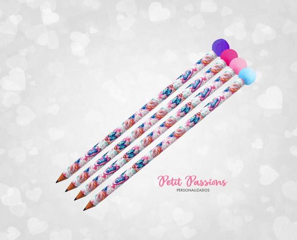 Card com Lápis Stitch - Pompom