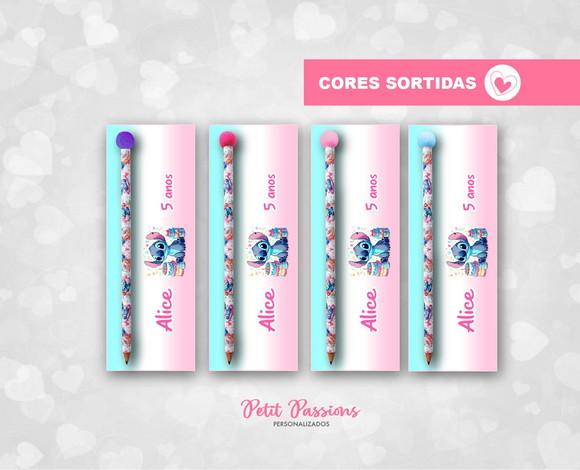 Card com Lápis Stitch - Pompom