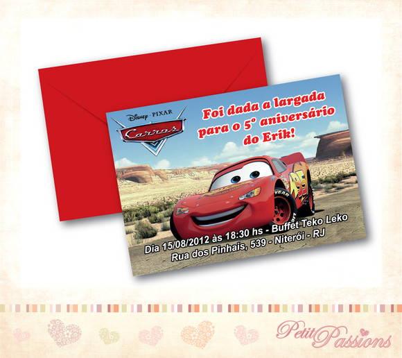 Convite Carros