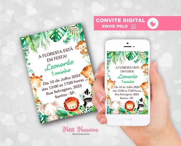 Convite Digital Safari - Whatsapp