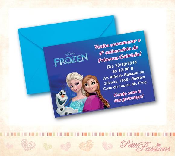 Convite Frozen