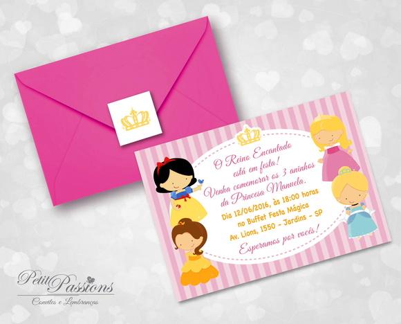 Convite Princesas