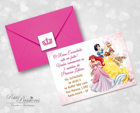 Convite Princesas