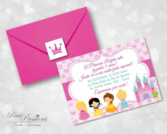 Convite Princesas