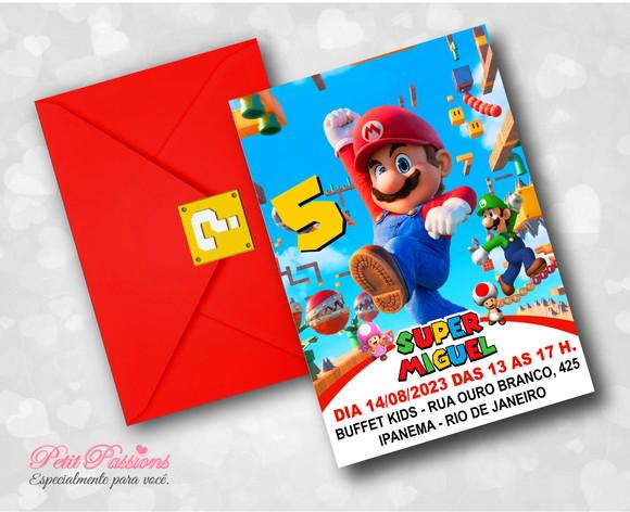 Convite Super Mario Bros