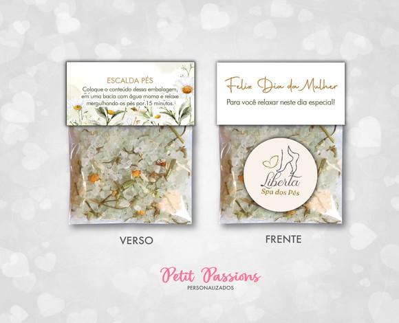 Escalda Pés Lapela Personalizado - Camomila - 25 Gramas