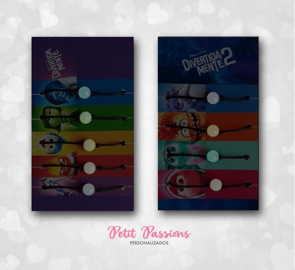 Kit 9 Pulseiras Amizade - Brilham no Escuro - Divertidamente