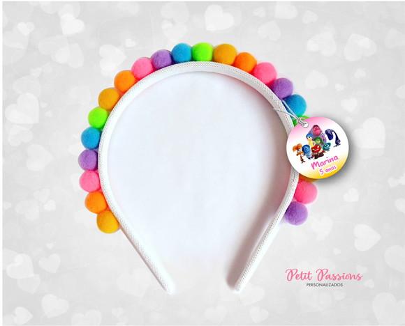 Lembrancinha Tiara Pompom Divertidamente