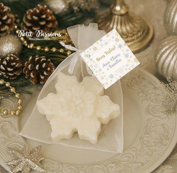 Promoção!!! Vela Aromática - Floco de Neve - Personalizada