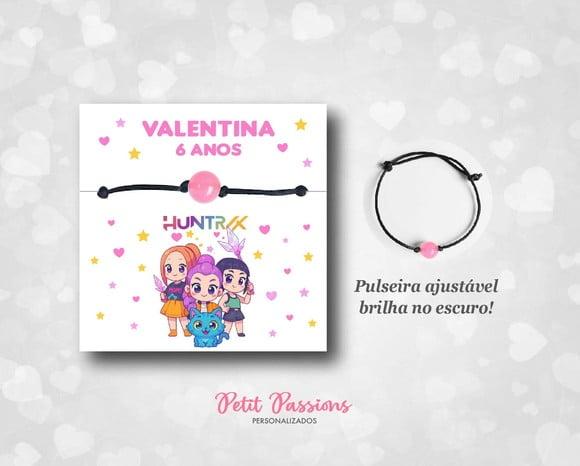 Pulseira Brilha no Escuro - Lembrancinha Guerreiras K-pop