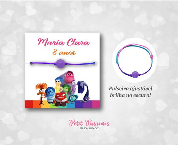 Pulseira Brilha no Escuro - Lembrancinha Divertidamente