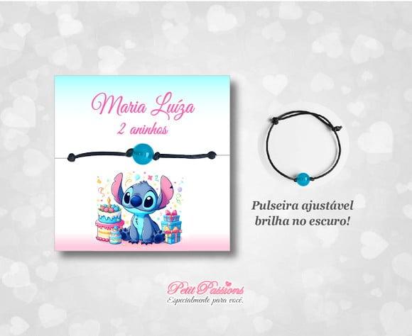 Pulseira Brilha no Escuro - Lembrancinha Stitch