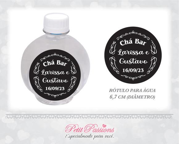 Rótulo Redondo Personalizado - Chá Bar