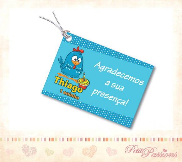 Tag - Galinha Pintadinha Azul