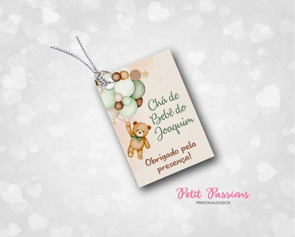 Tag Personalizado - Ursinho Verde