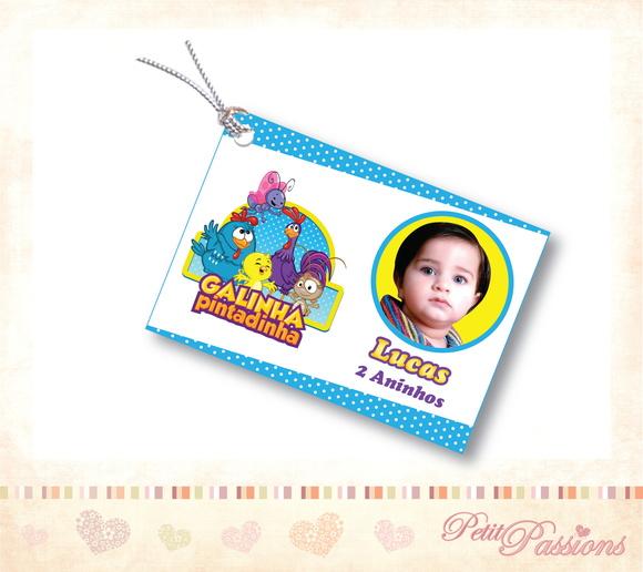 Tag Personalizado - Turma Galinha