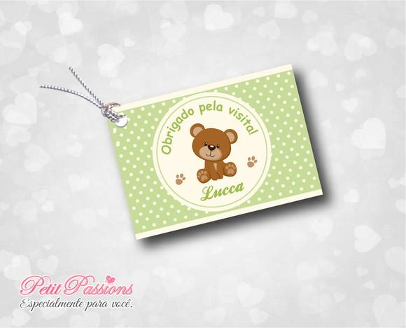 Tag Personalizado - Ursinho Verde