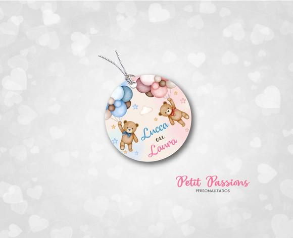 Tag Redonda 3,5 cm - Chá Revelação