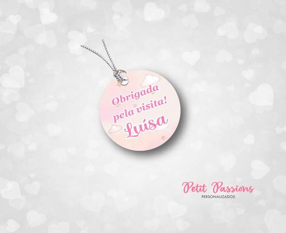 Tag Redonda 3,5 cm - Estrelinhas
