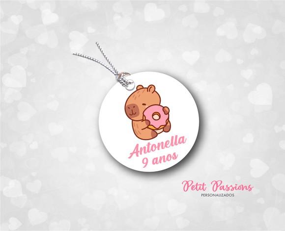 Tag Redonda 4,8 cm - Capivara