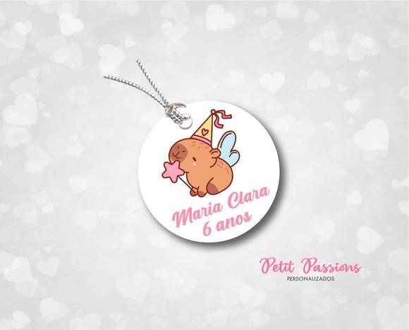 Tag Redonda 4,8 cm - Capivara