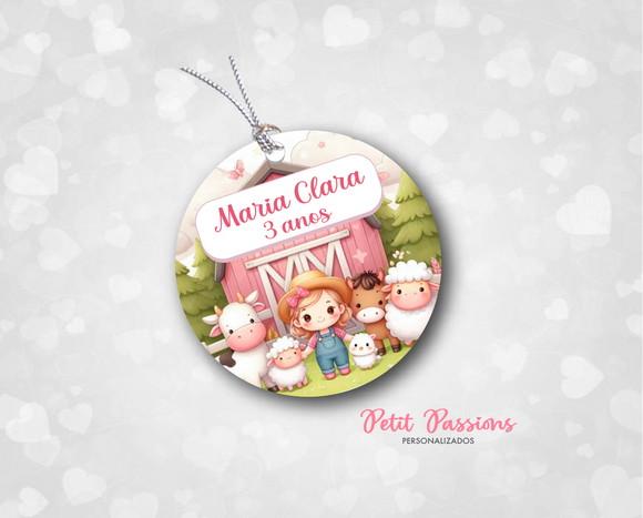 Tag Redonda 4,8 cm - Fazendinha