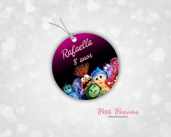 Tag Redondo 3,5 cm - Divertidamente 2 - Rosa