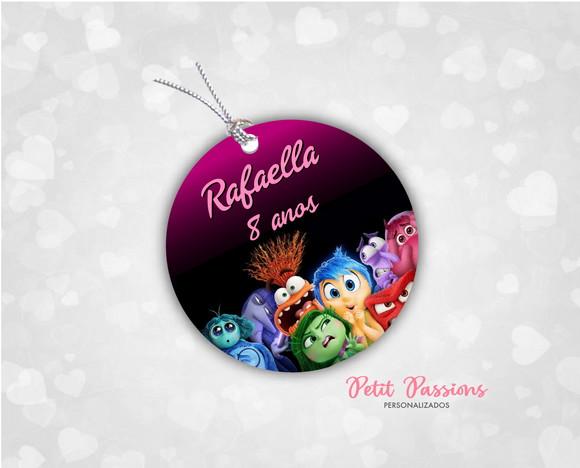 Tag Redondo 4,8 cm - Divertidamente 2 - Rosa
