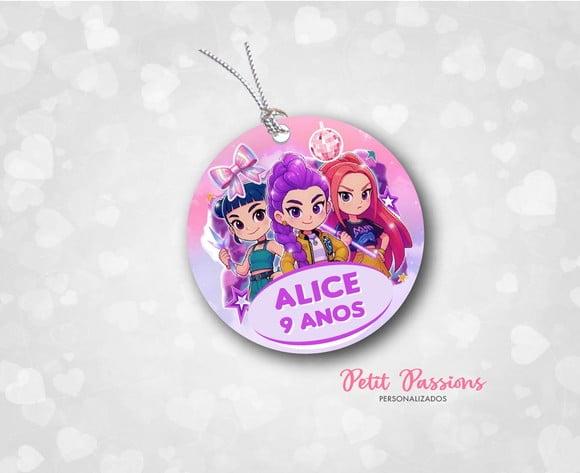 Tag Redondo 4,8 cm - Guerreiras K-pop