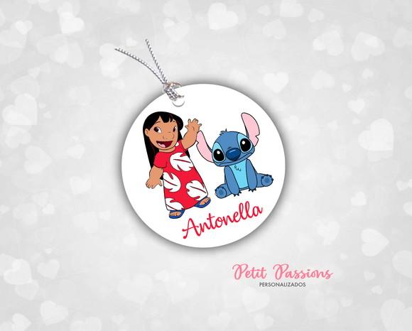 Tag Redondo 4,8 cm - Lilo e Stitch