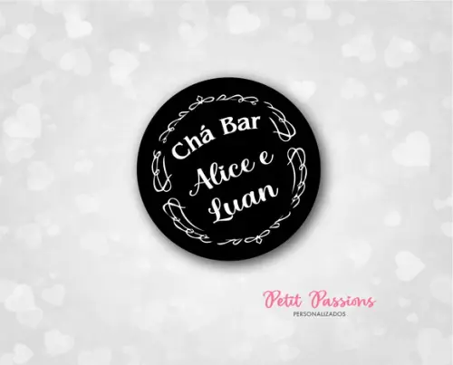 Adesivo Redondo 4,8 cm - Chá Bar