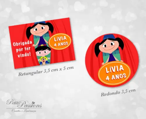 Adesivo Retangular ou Redondo