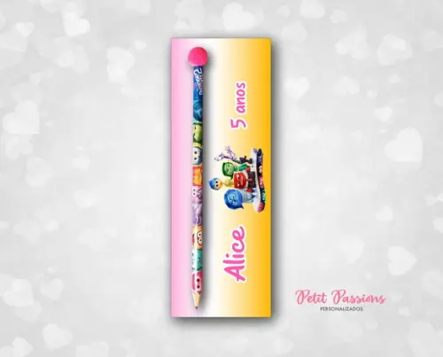 Card com Lápis Divertidamente 2 - Pompom