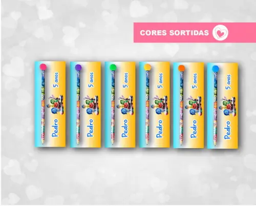 Card com Lápis Divertidamente 2 - Pompom